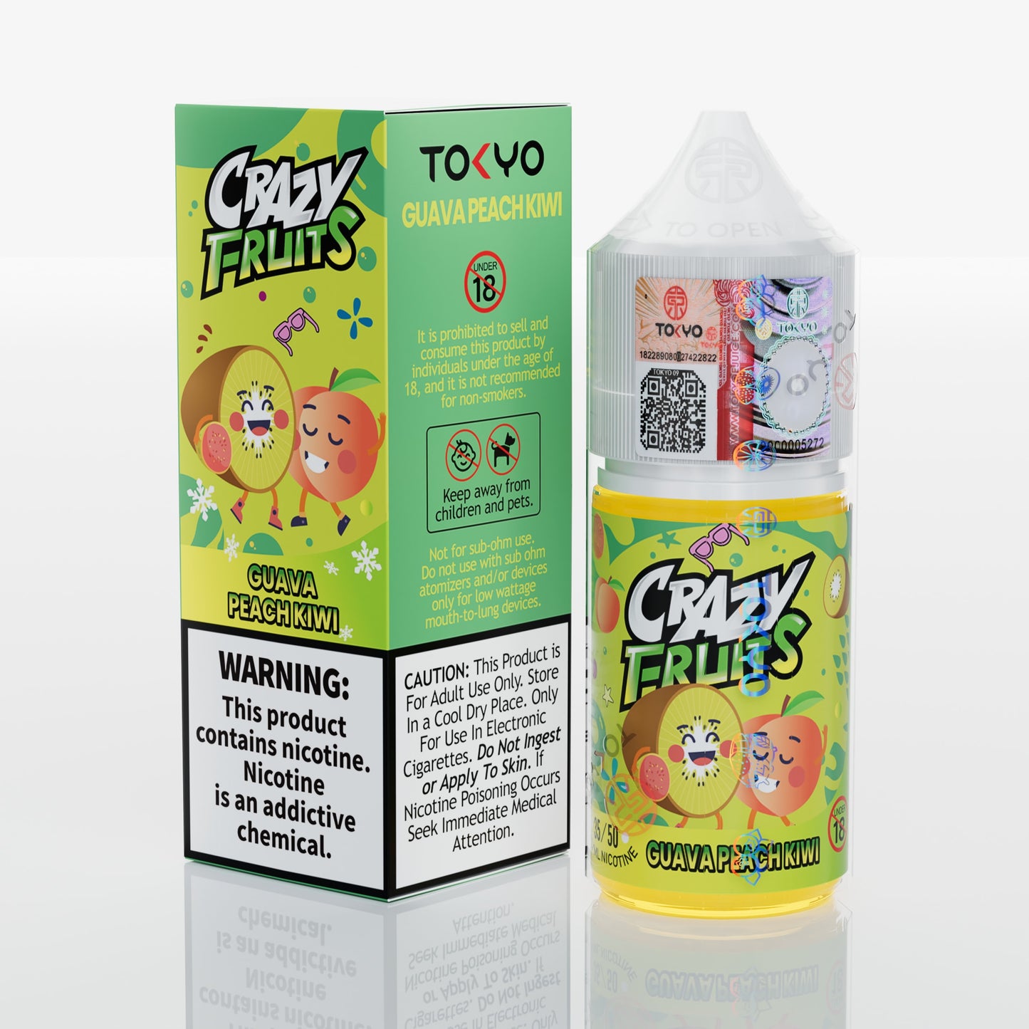 Tokyo Crazy Fruits Guava Peach Kiwi 30ml