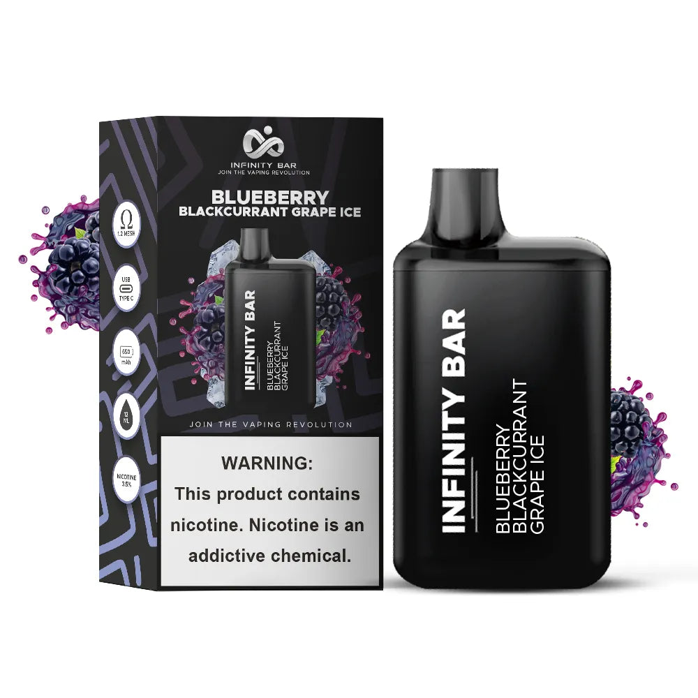 Infinity Bar Blueberry Blackcurrant Grape Ice - 5000 Puffs Disposable