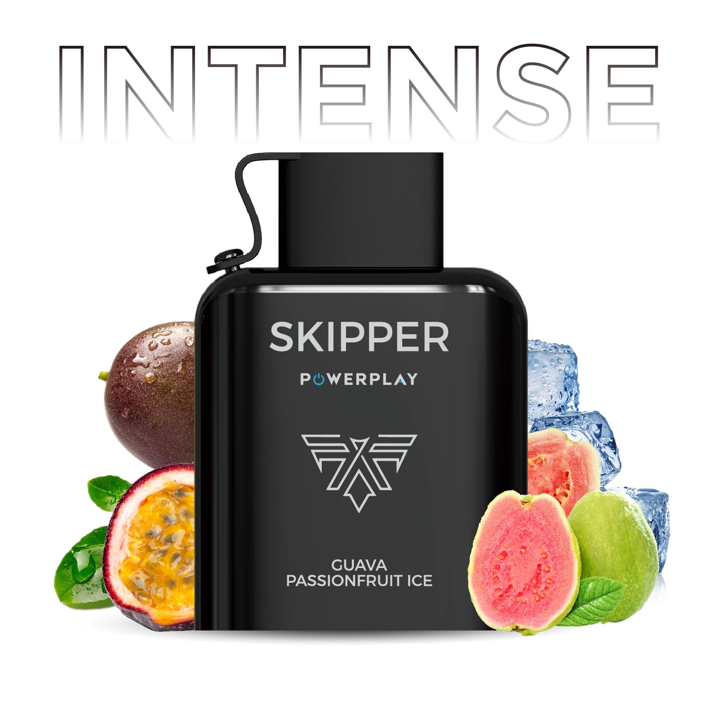 Skipper Powerplay Guava Passionfruit Ice Intense Series - 16,000 Puffs Disposable