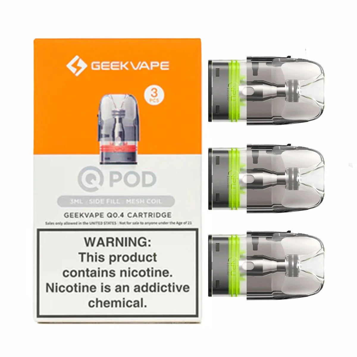 Geekvape Q Cartridge 3ml Side Fill - Pack of 3
