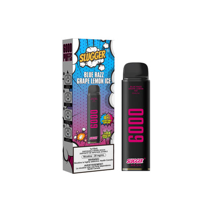 Slugger Blue Razz Grape Lemon Ice - 6000 Puffs Disposable