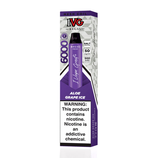 IVG Regal Aloe Grape Ice - 6000 Puffs Disposable