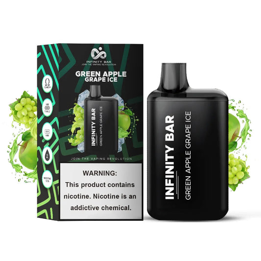 Infinity Bar Green Apple Grape Ice - 5000 Puffs Disposable