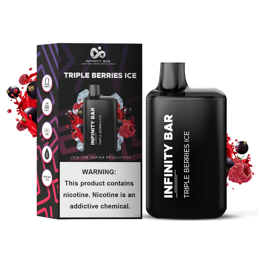 Infinity Bar Triple Berries Ice - 5000 Puffs Disposable