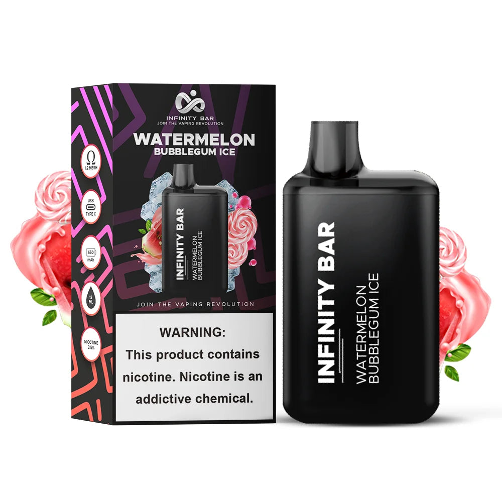 Infinity Bar Watermelon Bubbegum Ice - 5000 Puffs Disposable