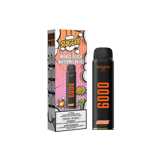 Slugger Mango Peach Watermelon Ice - 6000 Puffs Disposable