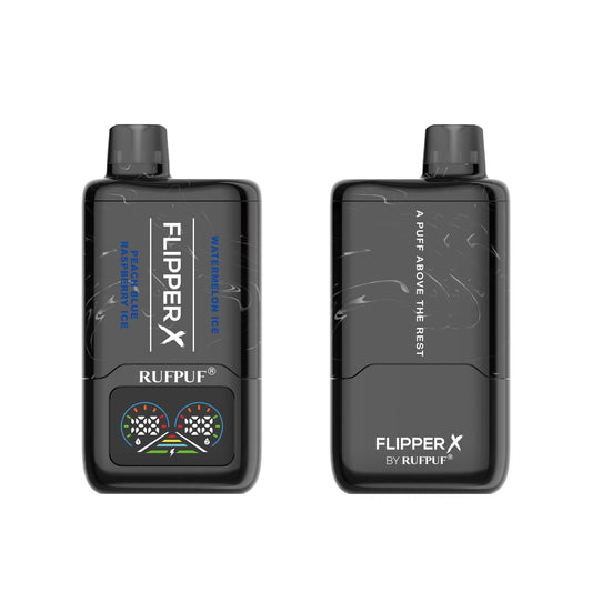 Flipper X By Rufpuf Peach Blue Raspberry Ice + Watermelon Ice - 20,000 Puffs Disposable