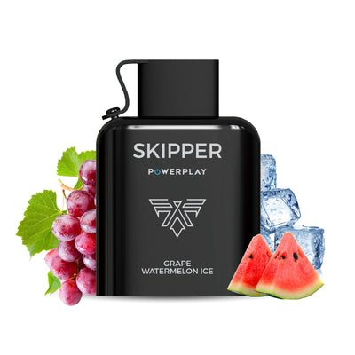 Skipper Powerplay Grape Watermelon Ice Icetronic Series - 16,000 Puffs Disposable