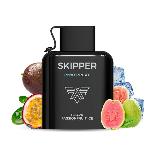 Skipper Powerplay Guava Passionfruit Ice Icetronic Series - 16,000 Puffs Disposable