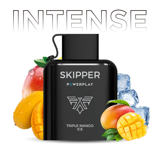 Skipper Powerplay Triple Mango Ice Intense Series - 16,000 Puffs Disposable