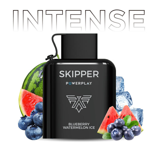 Skipper Powerplay Blueberry Watermelon Ice Intense Series - 16,000 Puffs Disposable