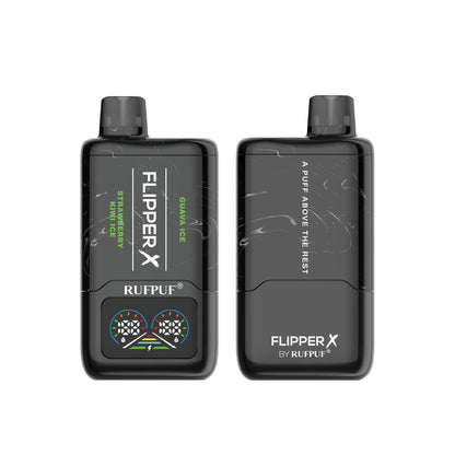 Flipper X By Rufpuf Strawberry Kiwi Ice + Guava Ice - 20,000 Puffs Disposable