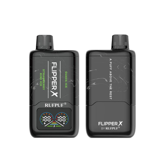 Flipper X By Rufpuf Strawberry Kiwi Ice + Guava Ice - 20,000 Puffs Disposable
