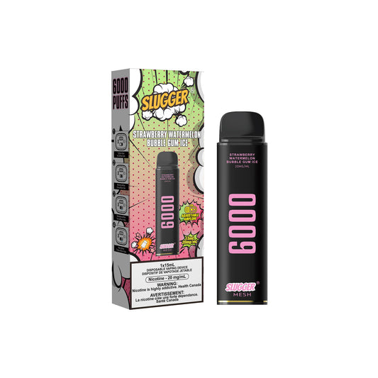 Slugger Strawberry Watermelon Bubblegum Ice - 6000 puffs Disposable