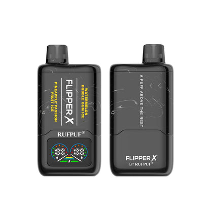 Flipper X By Rufpuf Watermelon Bubblegum Ice + Pineapple Passionfruit Ice - 20,000 Puffs Disposable