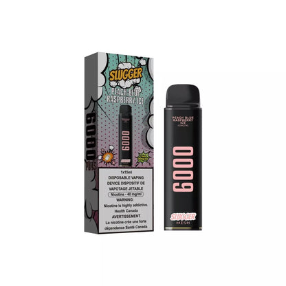 Slugger Peach Blue Raspberry Ice - 6000 Puffs Disposable