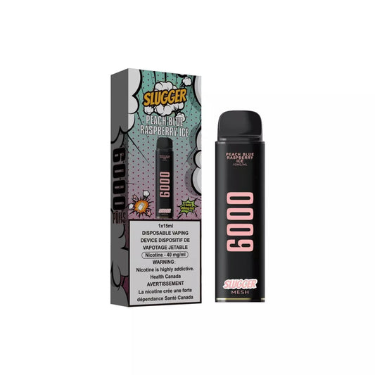 Slugger Peach Blue Raspberry Ice - 6000 Puffs Disposable