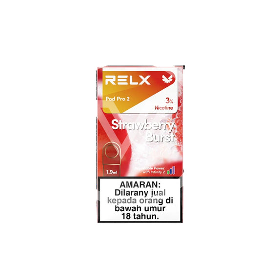 Relx Strawberry Burst 30mg - Pre Filled Pod